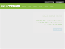 Tablet Screenshot of enervent.com